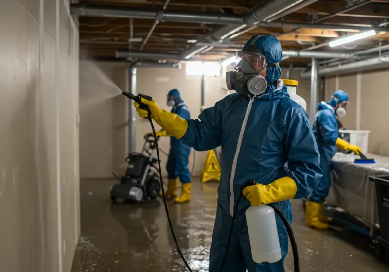 Basement Sanitization and Antimicrobial Treatment process in Hopatcong, NJ