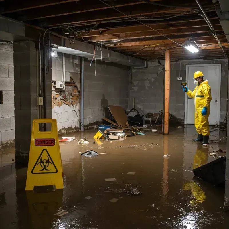 Flooded Basement Electrical Hazard in Hopatcong, NJ Property